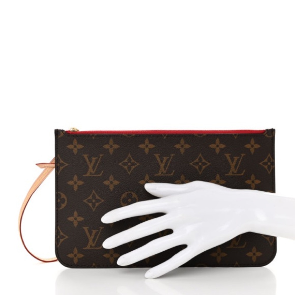 Authentic Louis Vuitton Neverfull GM monogram red cherry lining NEW - Picture 2 of 10